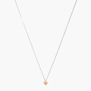 Madewell Vermeil Charm Chain Necklace Heart Gold Silver
